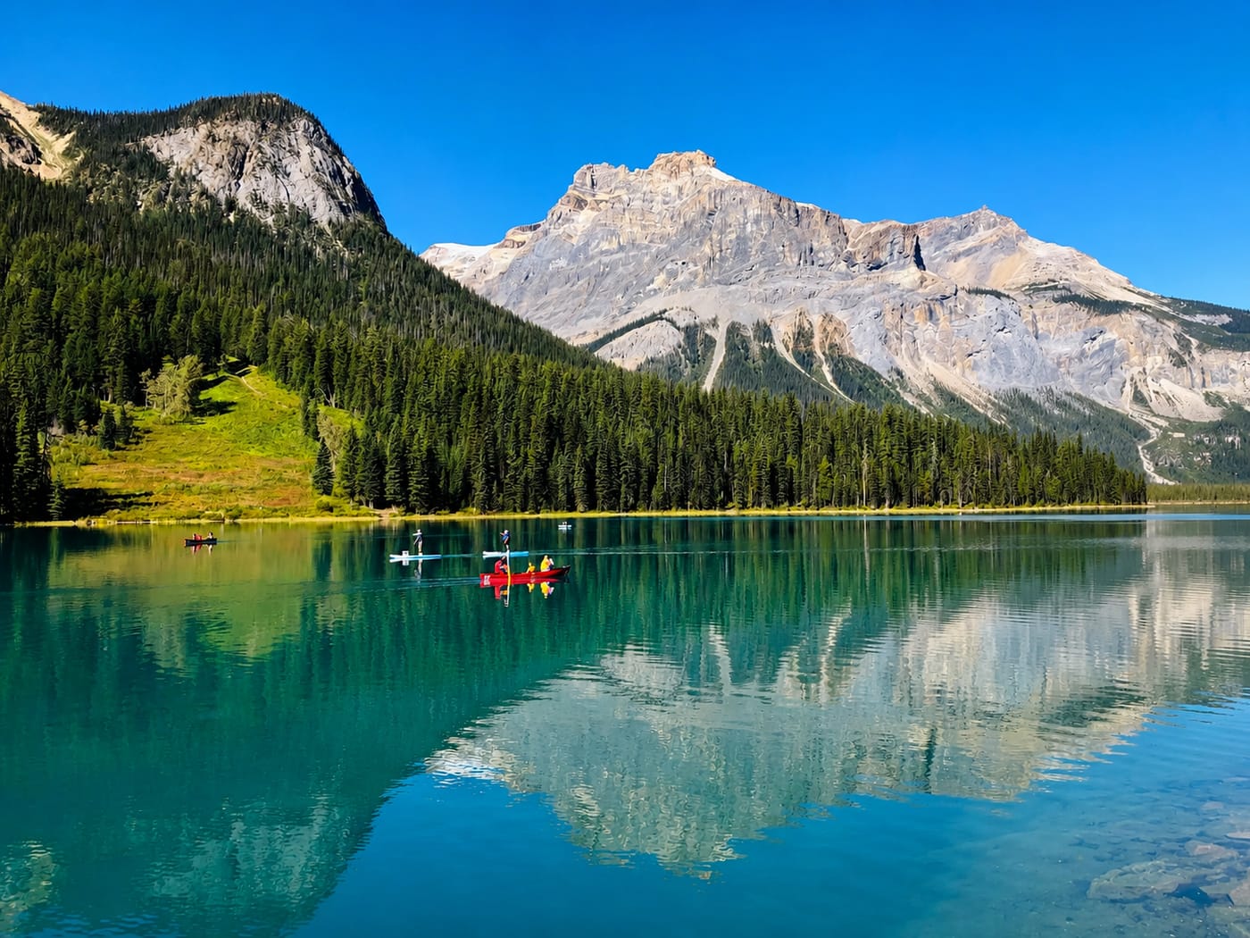Spiral Tunnels and the beautiful Emerald Lake