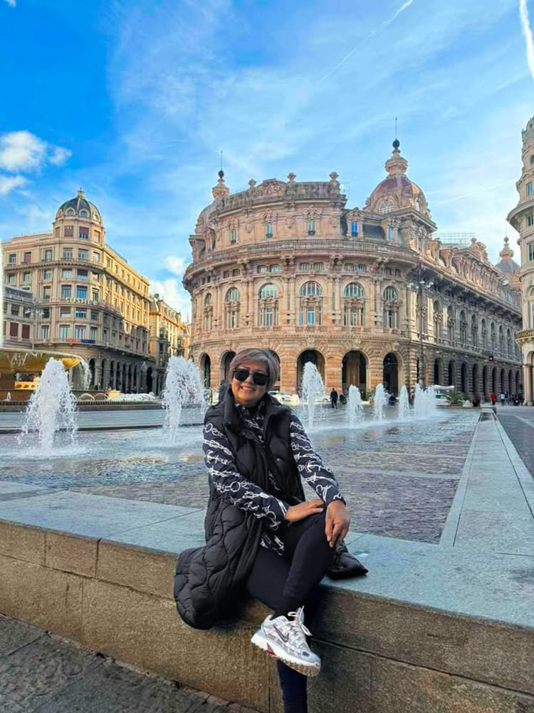 An Avian client at Piazza De Ferrari in Genoa, Italy