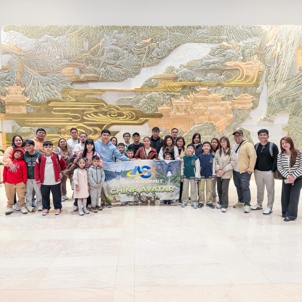An Avian China Avatar tour group gathering